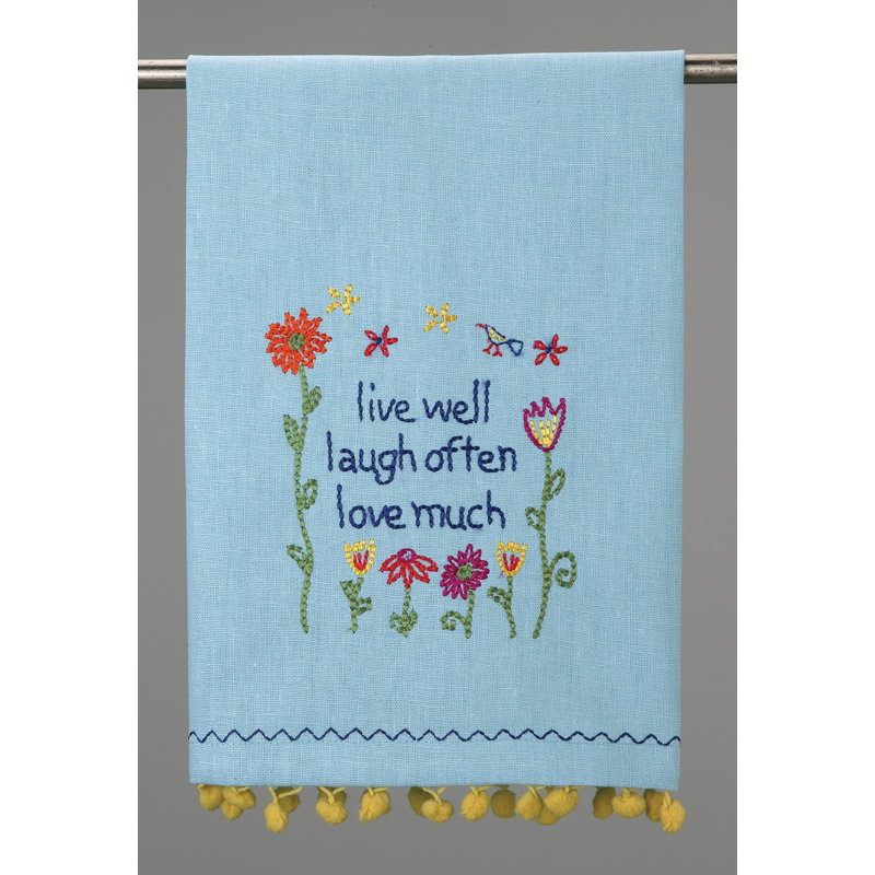 Embroidered Tea Towel Kitchen Towel
