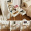 Makeup Dressing Table With 3 - Colour Led Lights And Storage Drawers, Natural Look For Bedroom Room, White Mirror 2 Modern Style Home Office,