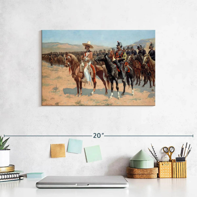 Lelar The Mexican Major 1889, 8" H x 12" W