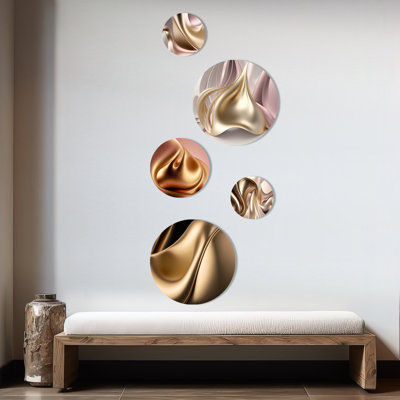 Abstract Wall Decor on Metal