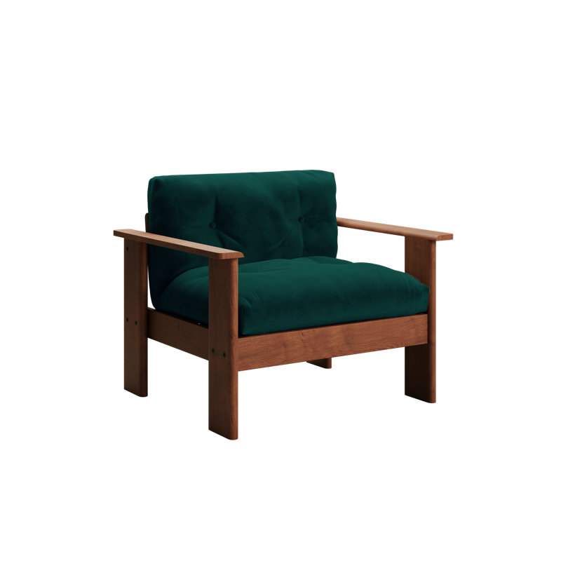 Bacana Armchair, Moss Recycled Velvet