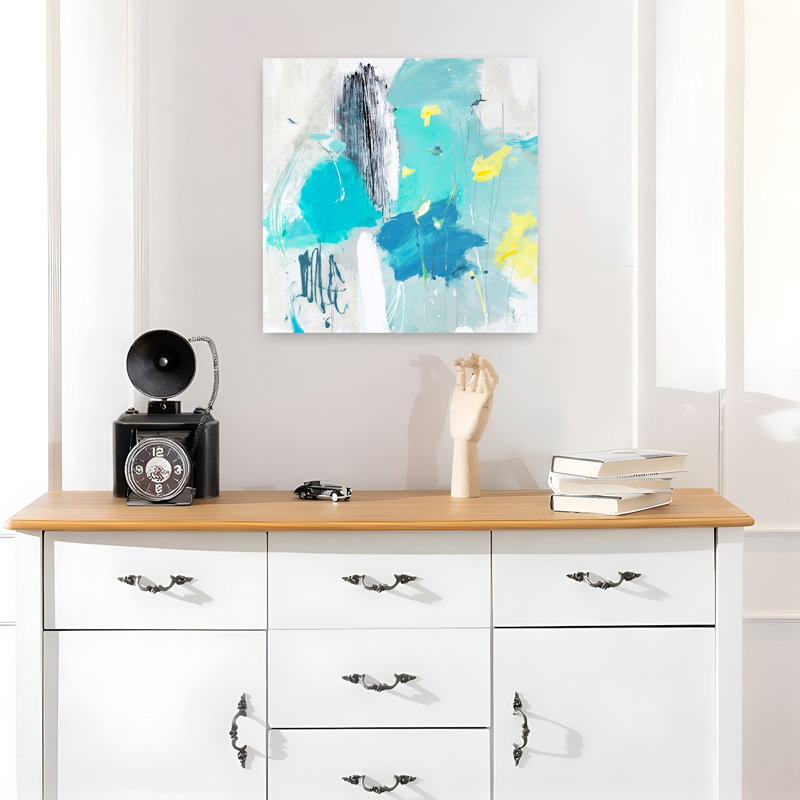 Narcisse, art abstrait contemporain, H 18 po x l 18 po