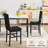 5-Piece Dining Table Set with 4 Velvet Uphosltered Dining Chairs, Rectangular  Faux Marble Kitchen Table Set, Modern Dining Table and Chairs Set for Kitchen, Dining Room,  Space-Saving-1302089286