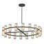 36 pouces lustres de luxe en cristal salon lumières décoratives éclairage de salle à manger moderne et simple, pour la décoration intérieure (ampoules incluses)