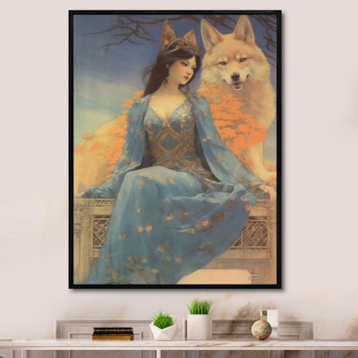 " Cosmic Fox With Mystical Woman "