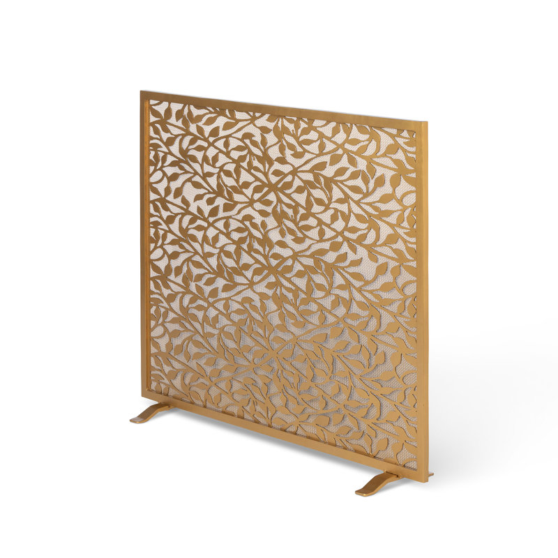 1 Panel Iron Fireplace Screen