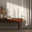 Objets de sculpture moderne en pyramide pour la décoration intérieure - Cadre décoratif en métal pour décoration de salon - ensemble de 2, 26 po, 21 po, noir et blanc