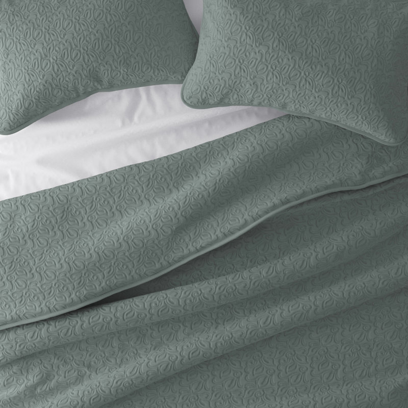 Ensemble de courtepointe Becky Cameron, Eucalyptus, Courtepointe simple + 1 taie décorative standard