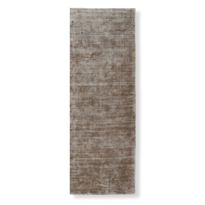 Hand-Loomed Lux Silk Linen Color Area Rug