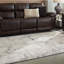 Tapis gris tissé à la main-586550609