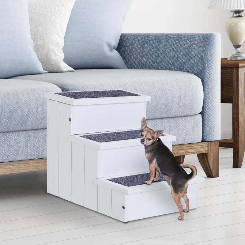 Sharkey Stairs With 3 Steps, White