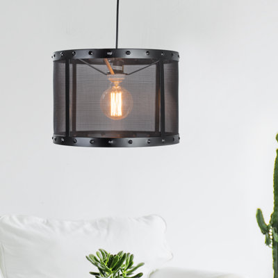 Luminaire tambour à tambour simple 1 lumières Gianna