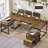 Keon U-Shaped Computer Desk with Power Outlet-801647122