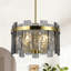 Lustre tambour 4 lumières avec verre texturé-132127055-132350443