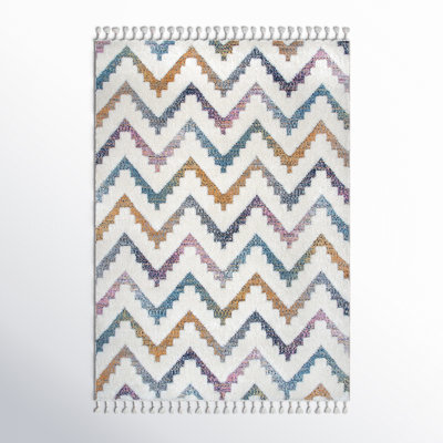 Mercedes Geometric Accent Rug for Living Room Bedroom Dining Room Nursery Entryway, Ivory
