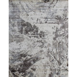 Contemporary One-of-a-Kind Rectangle 7'11" X 9'11" Hand Knotted Area Rug