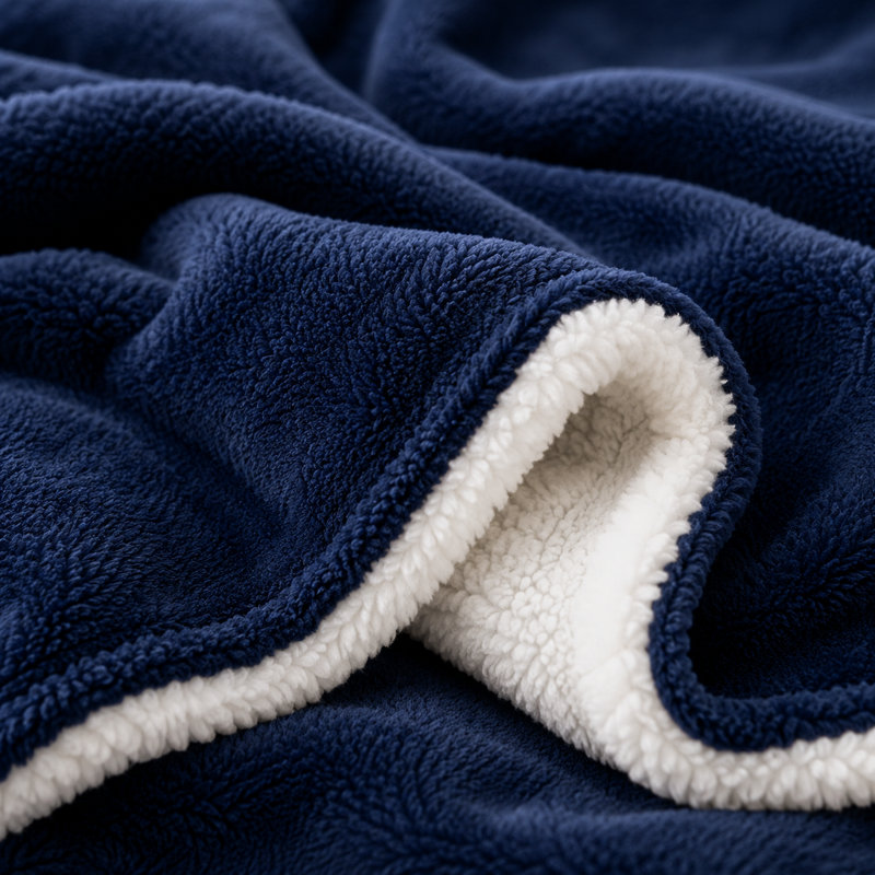 Sherpa Fleece Throw Blanket, Dual-Sided Plush Sherpa & Soft Fleece, Lightweight Microfiber Polyester Blanket for Couch, Sofa, Bed & Travel