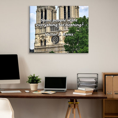 Artsy Quote "Some people want everything for nothing." By Victor J. Banis Gallery Wrapped Canvas