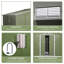 Bouzoun 9 ft. W x 6 ft. D Galvanised Steel Apex Garage Shed-1685364609