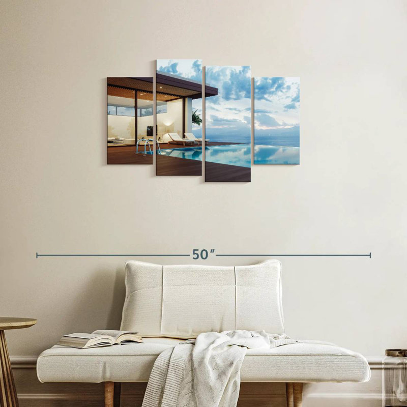 Lilie Luxurious Beach House, H 22 po x l 36 po