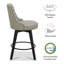 Tabouret de bar et de comptoir pivotant avec cadre en bois massif Malakeh-1364220413-1407947708-1393578897