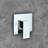 Topcraft 10-Inch Square Wall-Mounted Rain Shower System with Single Handle-88712967