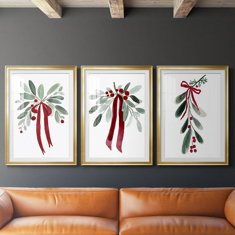 Art des Fêtes de Noël Cxxv, H 15 po x l 19 po, Doré
