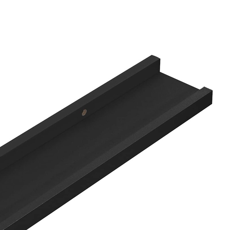 Tablette murale Tablette flottante à fixation murale pour cadre photo, Noir, H 1,2 po x l 39,4 po x P 3,5 po