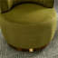 Fauteuil d'appoint pivotant à 360 degrés pour adultes, fauteuil rond rembourré en velours moelleux pour le salon, la chambre à coucher, le bureau-1383426312