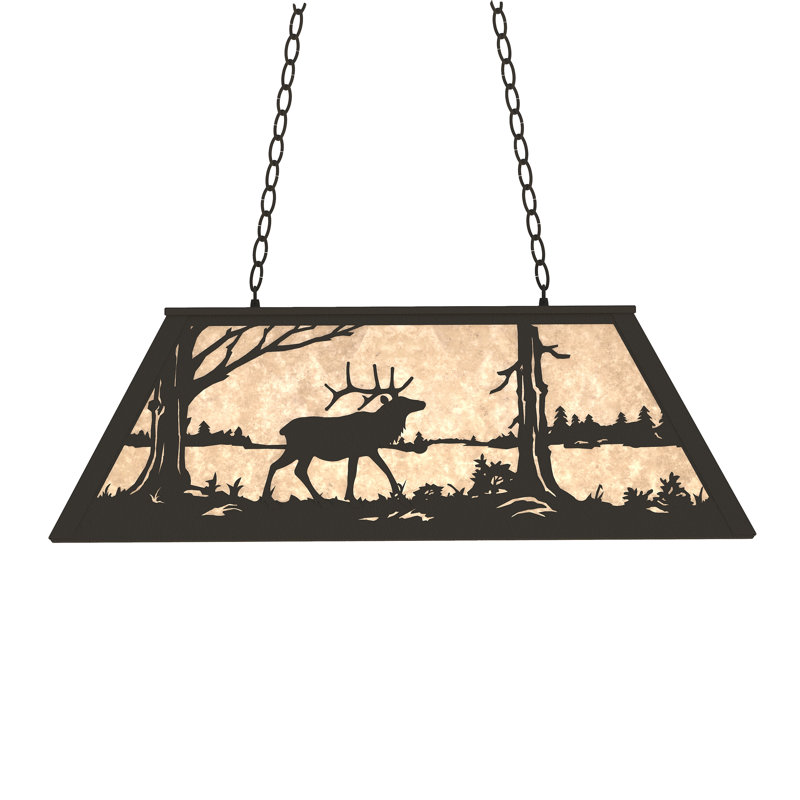6 - Light Pendant, Mica, Textured Black, Silver