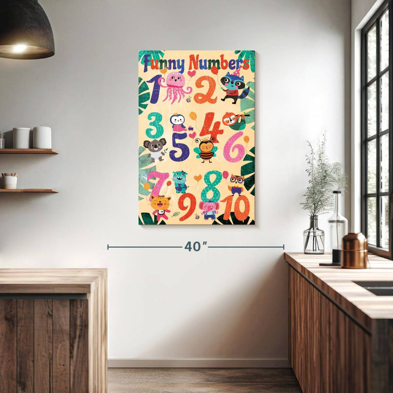 Tableau des nombres Ashelle, H 39 po x l 26 po