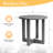 Patio Round Metal Side Table-2062291736