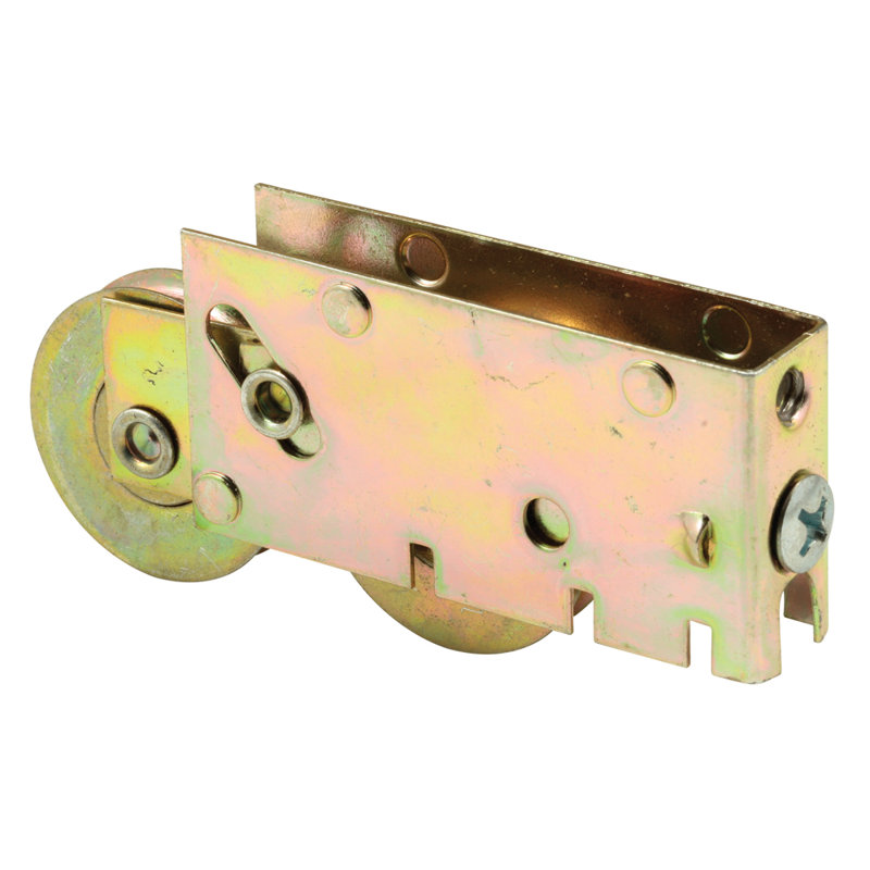 Rouleau tandem en acier de 1-1 / 2 po Prime-Line, fond uni, boîtier en acier estampé (paquet simple)