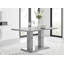 Edzard Double Pedestal High Gloss Dining Table Set with 6 Luxury Faux Leather Dining Chairs-52600699