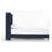Peyton Upholstered Queen Bed with 54" Tall Tufted Headboard, Nailhead Trim Wingback, No Box Spring Needed, Blue Velvet-596209582-596209580