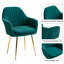 Chaise de salle à manger rembourrée Alany-285479123