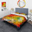 Ensemble de housse de couette à géométrie triangulaire designart-35375606-35229250