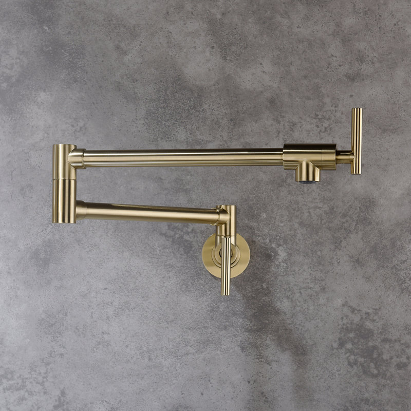 Pot Filler Faucet Wall Mount, Gold