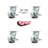 4 Piece Semi Steel Caster Set