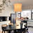 1 - Light Hourglass Fabric Pendant Light