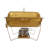 4PCS Tabletop Stainless Steel Rectangular Chafing Dishes Buffet Warmer Set