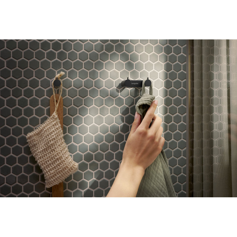Crochet double noir mat hansgrohe AddStoris, Matte Black