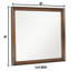 Miroir Leeannah au fini noyer