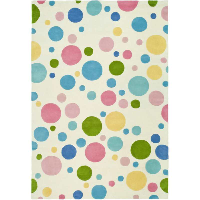 Amier Hand Tufted Wool Polka Dots Rug, Rectangle 8'3" x 11'