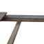 Table de salle à manger extensible à grain de bois rectangulaire pour la maison et le bureau