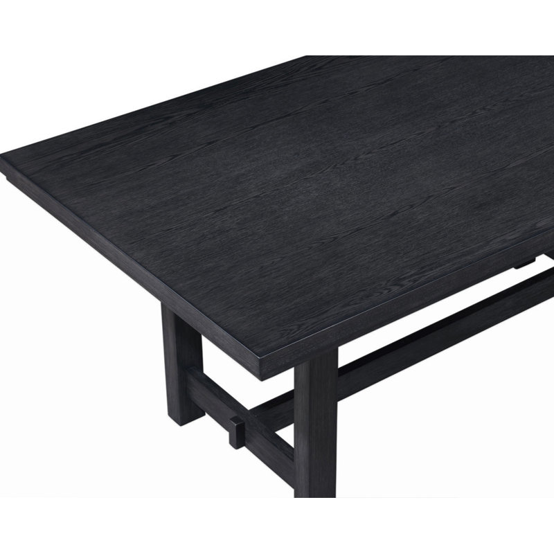 Ensemble de salle à manger contemporain Finition de table rectangulaire Chaises rembourrées