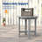  HDPE Small Round Side Table, Sturdy Outdoor Side Table, Weather-Resistant Outdoor End Tables for Patio, Porch, Deck-807496809