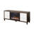 Michaella Modern Wood Fireplace Console with with doors, TV Stand, Fully Assembled-102187097-102187096