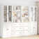 70.9'' H X 94.48'' W Book Cabinet Storage Bookcase Set