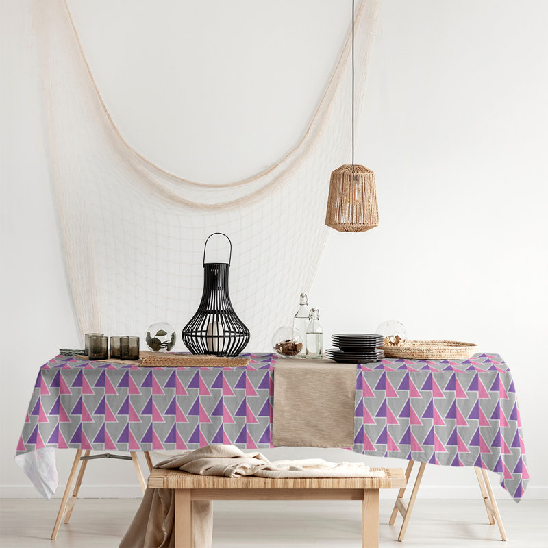 Shifted Arrows Tablecloth, Pink/Purple